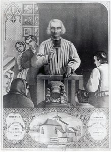 Saint Jean-Marie Vianney (1786-1859) prêchant, 19e siècle